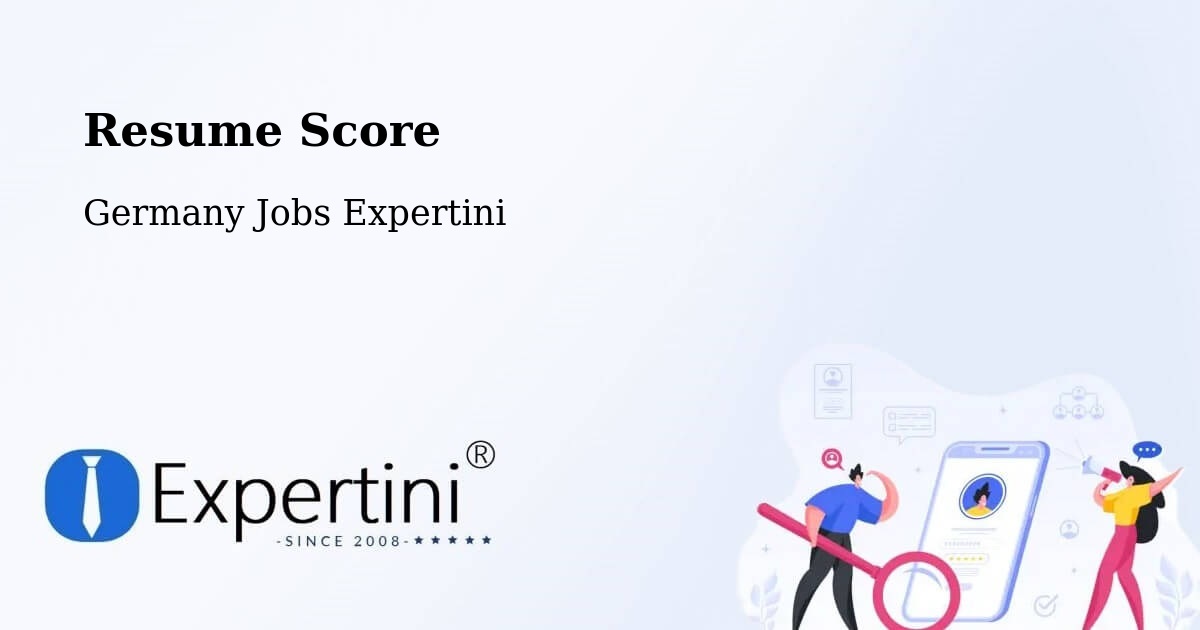 Resume Score & Job Description Match Tool – Erkelenz - Germany Jobs Expertini